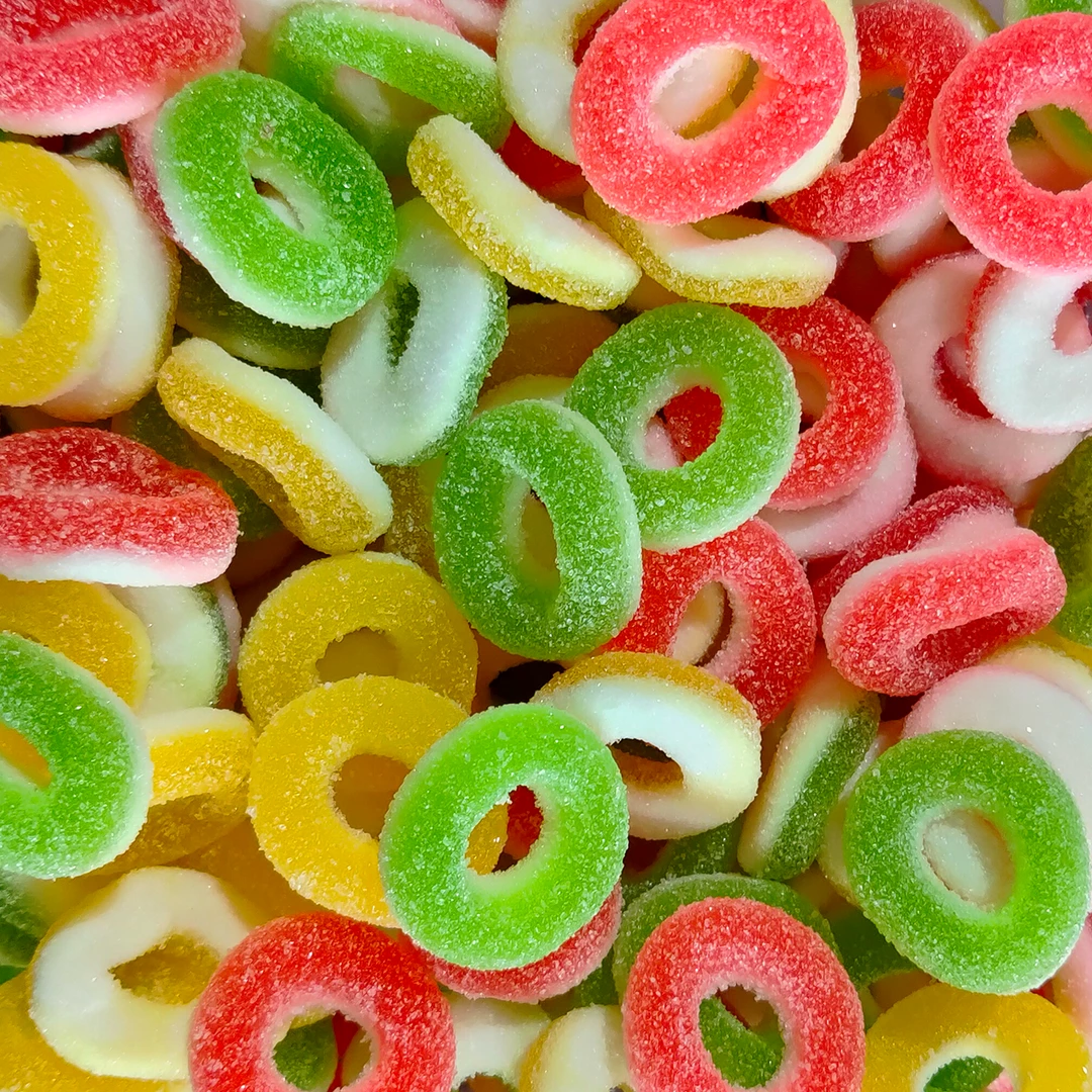Not Specified Colourful Rings Sour Cake Decorations 3 Not Specified Colourful Rings Sour Cake Decorations