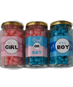 LollyShop Blue Baby Shower Jars