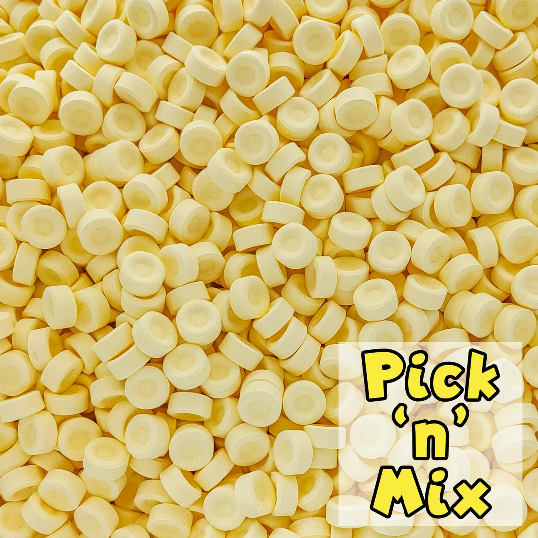 Not Specified Banana Dots Mayceys 100g (Pick N Mix) 3 Not Specified Banana Dots Mayceys 100g (Pick N Mix)