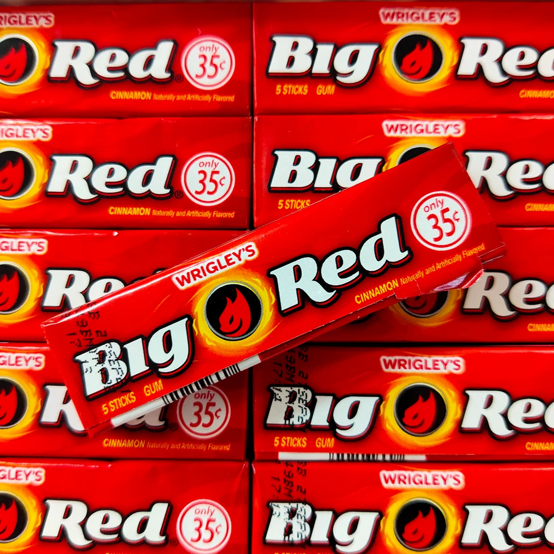 Not Specified American Candy Big Red Gum 5 Sticks (Wrigleys) 3 Not Specified American Candy Big Red Gum 5 Sticks (Wrigleys)