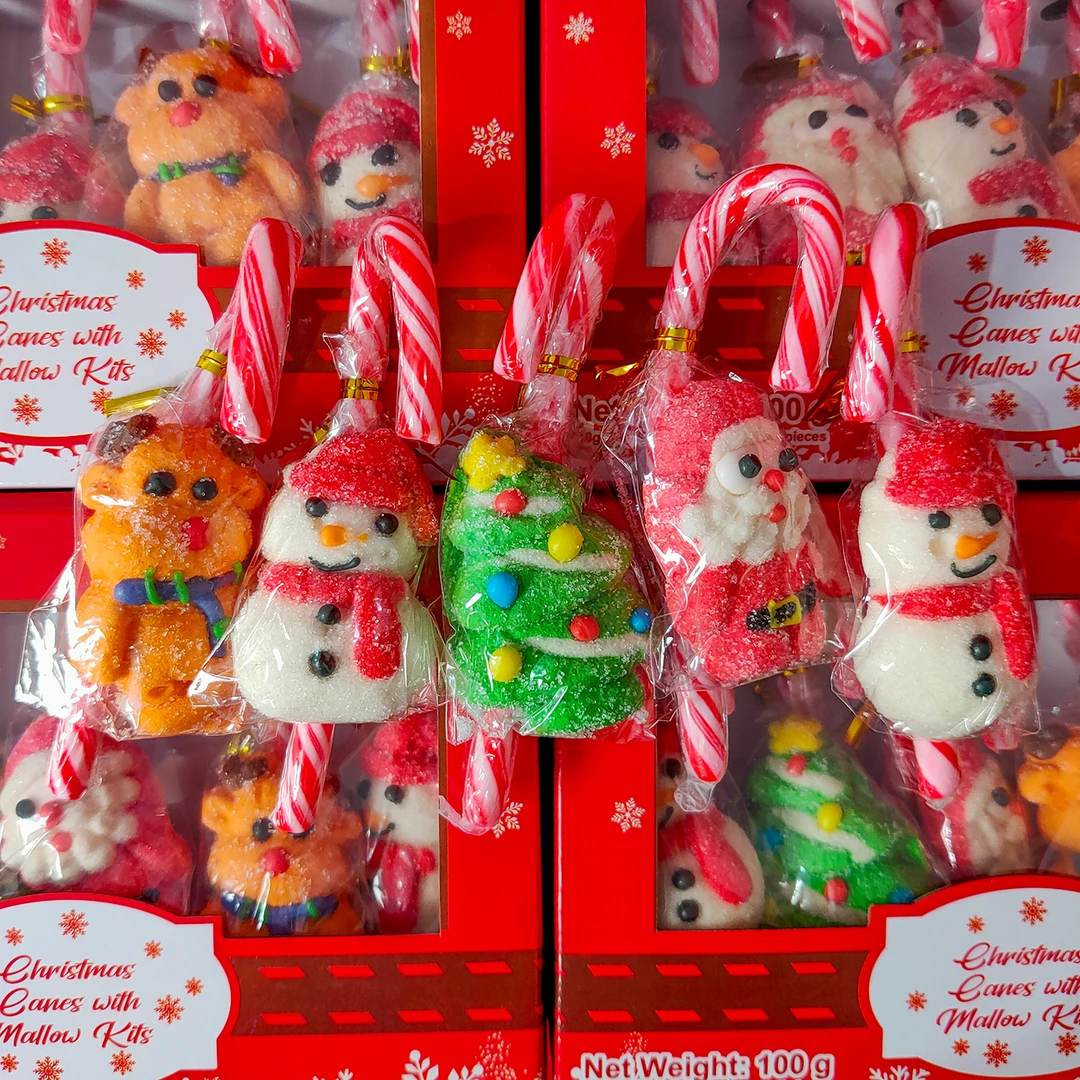 Not Specified Candy Cane With Mallow Figure Christmas 3 Not Specified Candy Cane With Mallow Figure Christmas