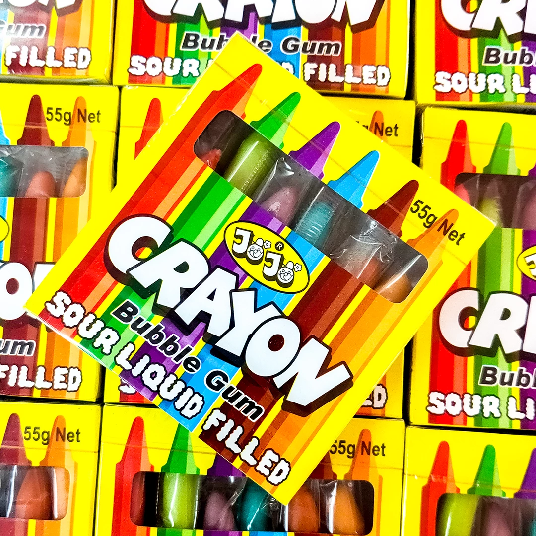 Not Specified Novelty Crayon Bubble Gum 55g 3 Not Specified Novelty Crayon Bubble Gum 55g
