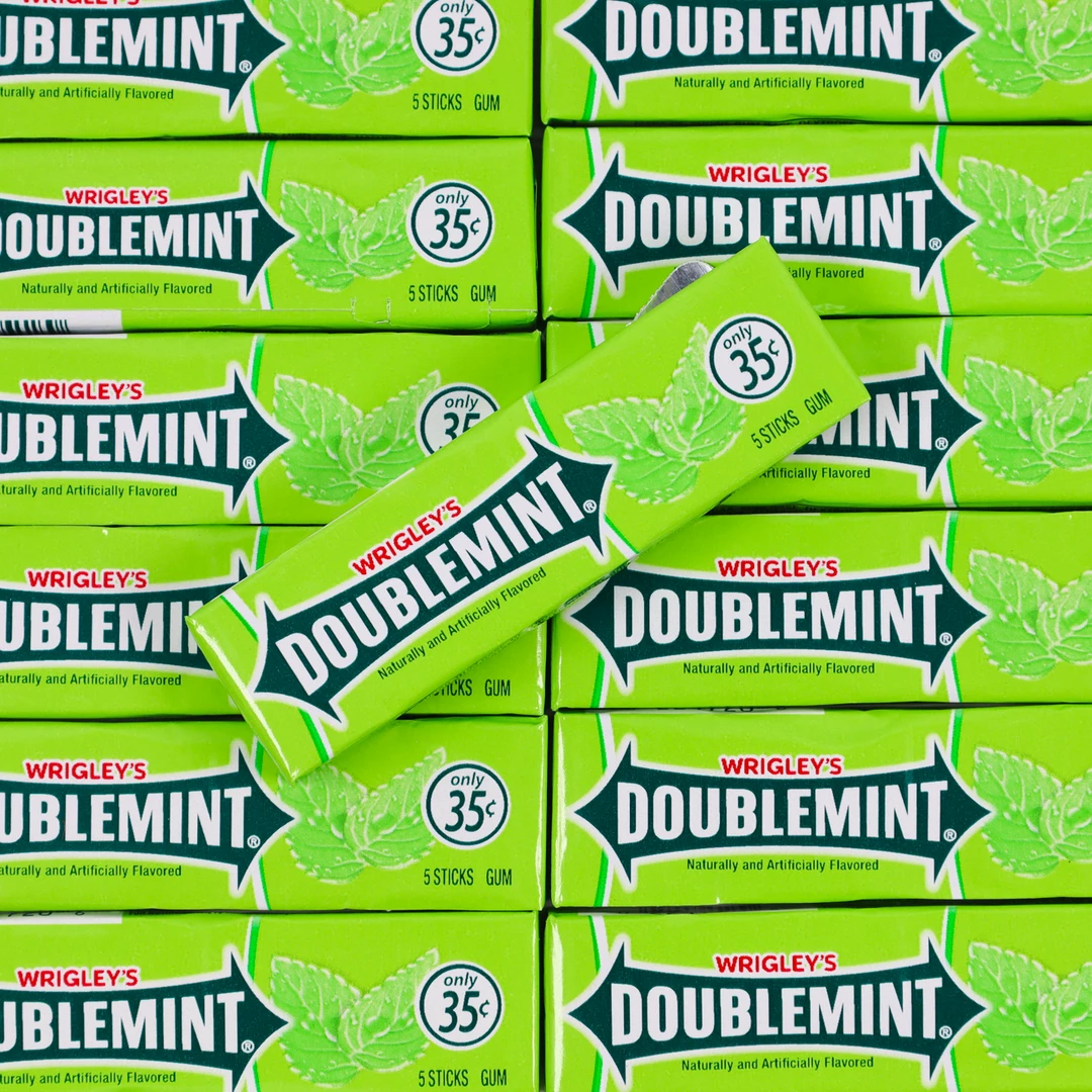 Not Specified American Candy Doublemint Gum 5 Sticks (Wrigleys) 3 Not Specified American Candy Doublemint Gum 5 Sticks (Wrigleys)