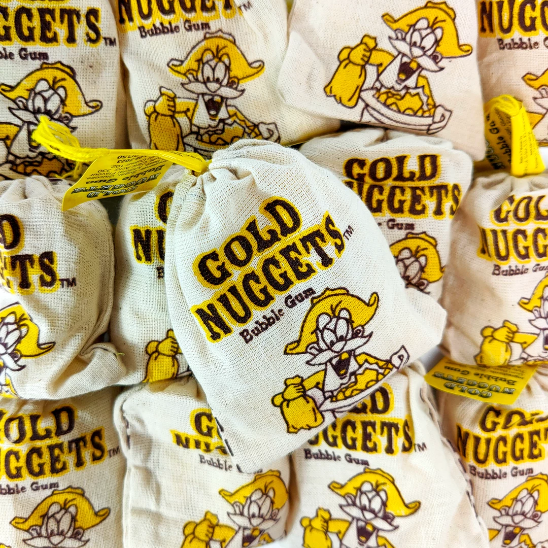 Not Specified Novelty Gold Nuggets Bubblegum 50g 3 Not Specified Novelty Gold Nuggets Bubblegum 50g