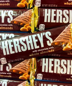 Hershey Milk Chocolate With Almonds 41g American Candy