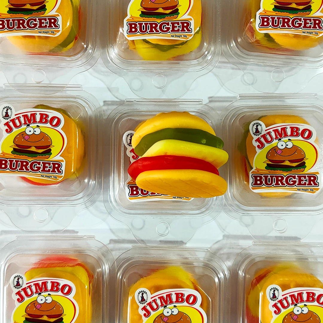 Not Specified Gummies Jumbo Gummy Burger 50g 3 Not Specified Gummies Jumbo Gummy Burger 50g