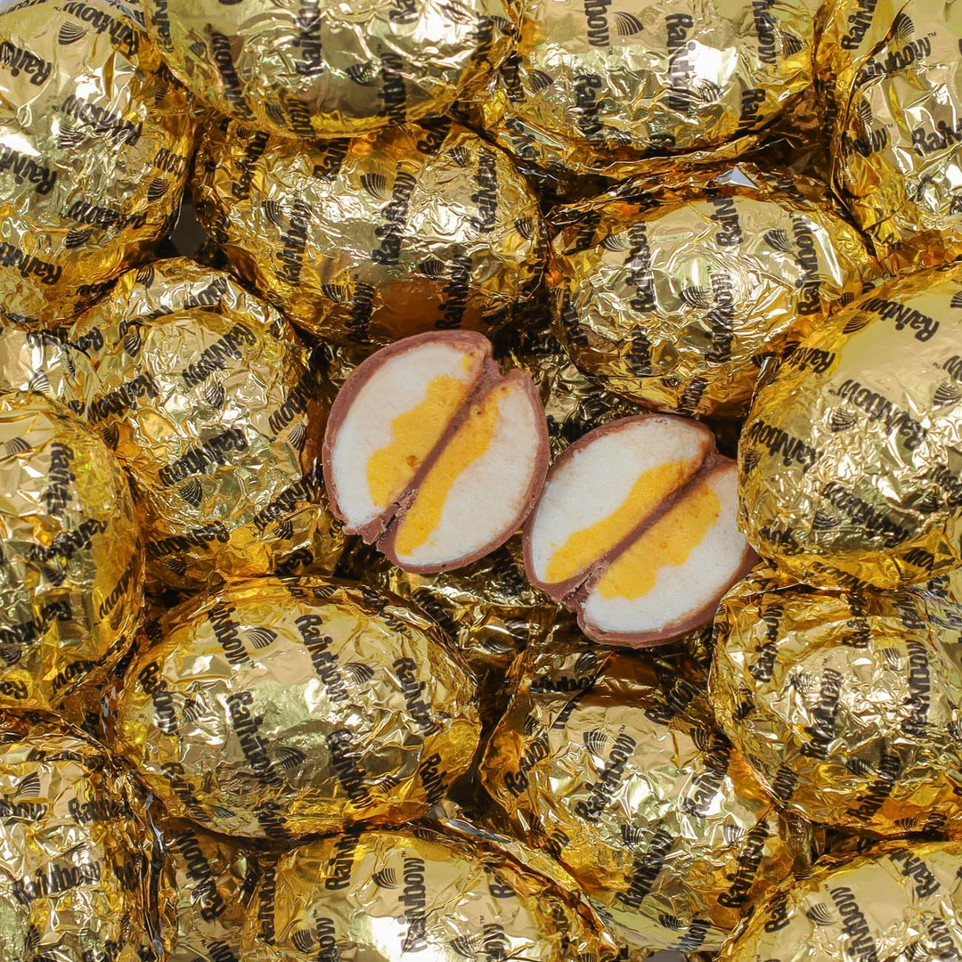 Rainbow Marshmallow Easter Egg Wrapped 3 Rainbow Marshmallow Easter Egg Wrapped