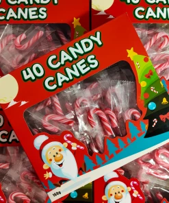Not Specified Mini Candy Canes Peppermint Approx 40