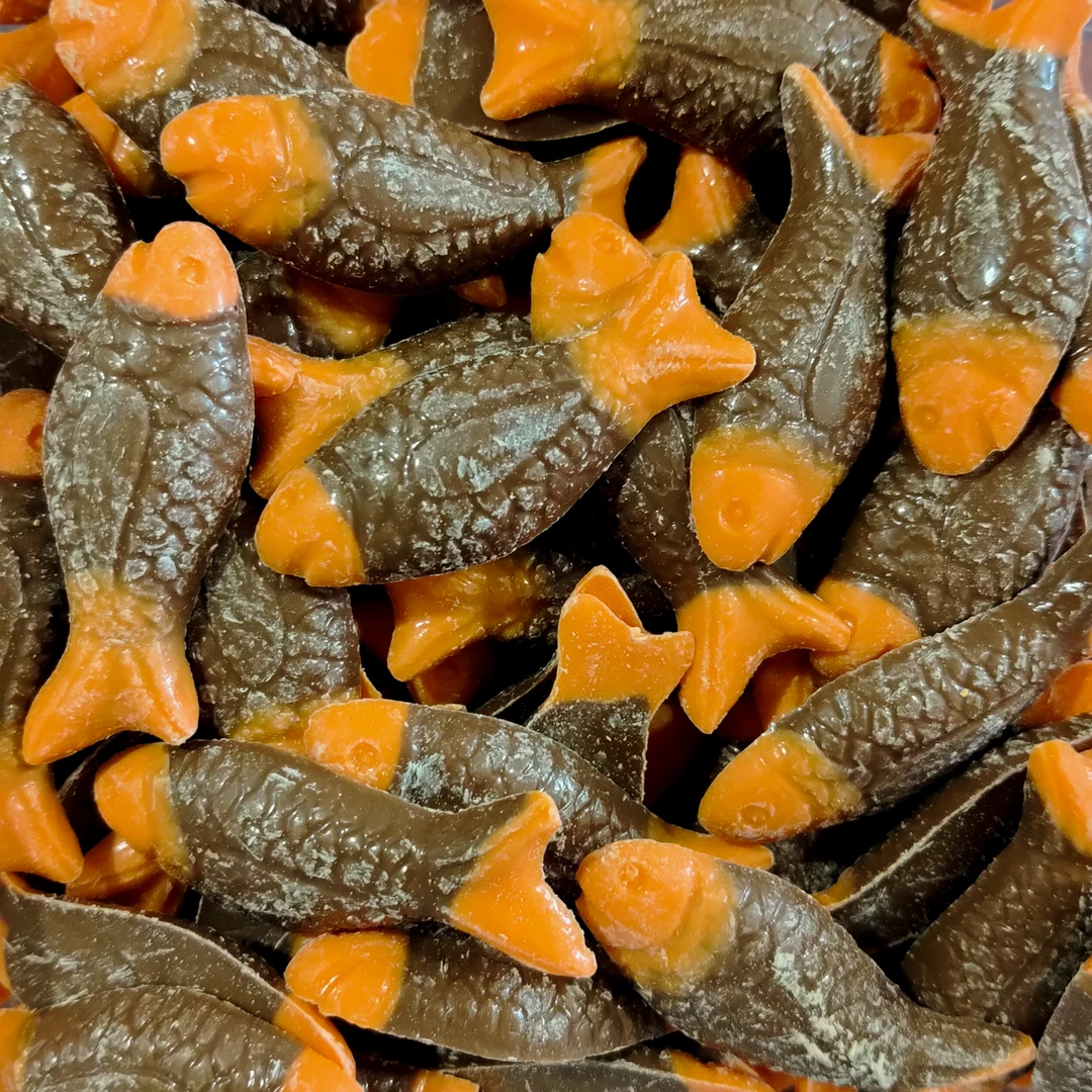 Not Specified Orange Chocolate Fish 3 Not Specified Orange Chocolate Fish
