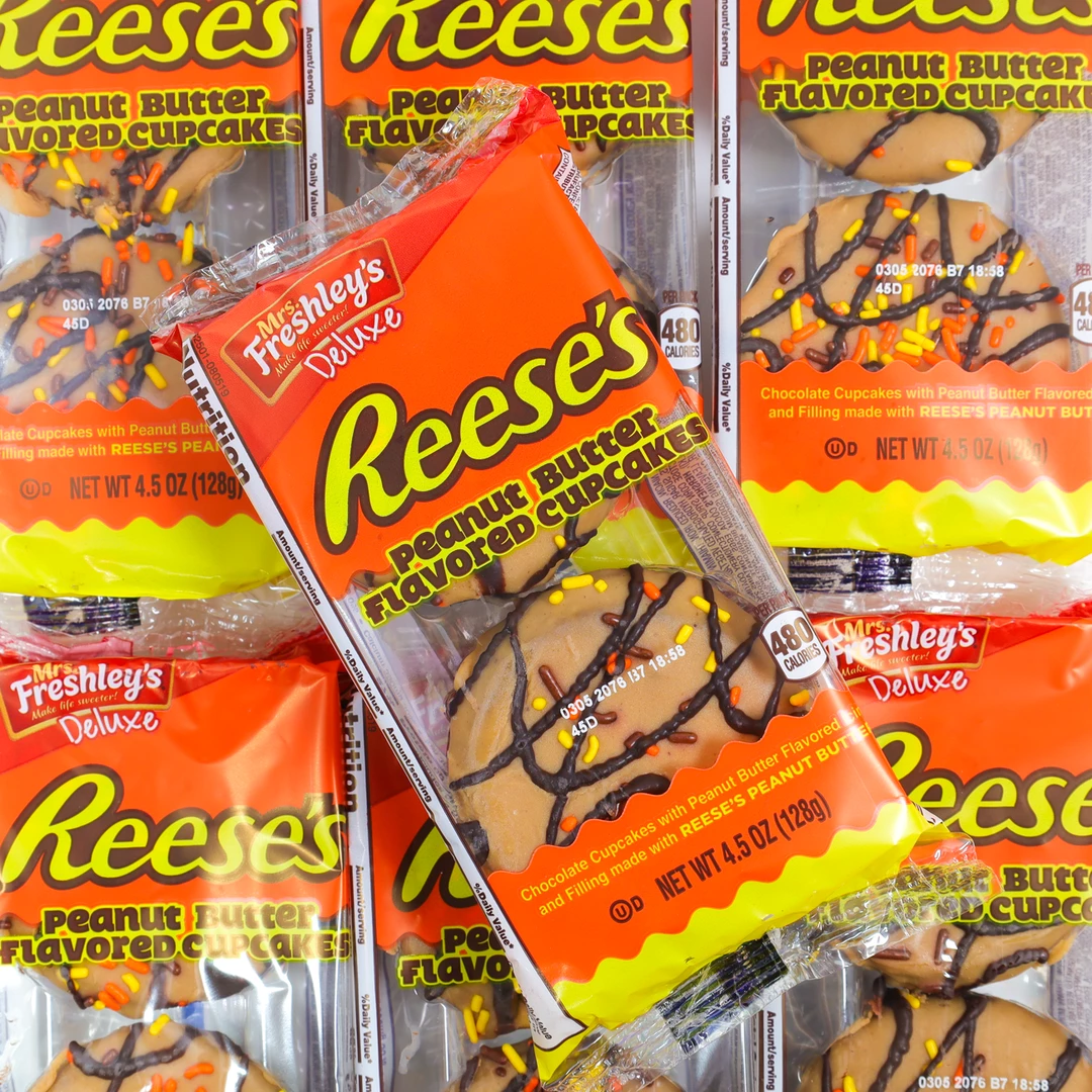 Not Specified American Candy Mrs Freshley's Reeses Peanut Butter Cupcake 128g 3 Not Specified American Candy Mrs Freshley's Reeses Peanut Butter Cupcake 128g