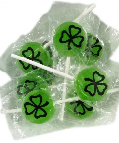 LollyShop Shamrock Pops Approx 50's Lollipops