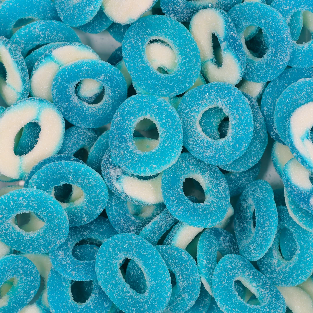 LollyShop Sours Sour Rings Blue 400g 3 LollyShop Sours Sour Rings Blue 400g