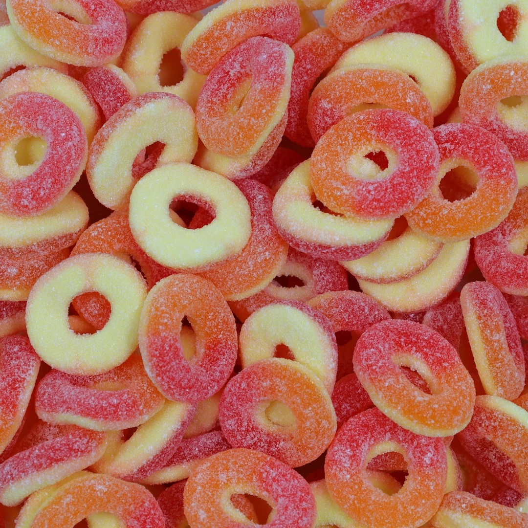 Not Specified Gummies Sour Peach Rings 350g 3 Not Specified Gummies Sour Peach Rings 350g