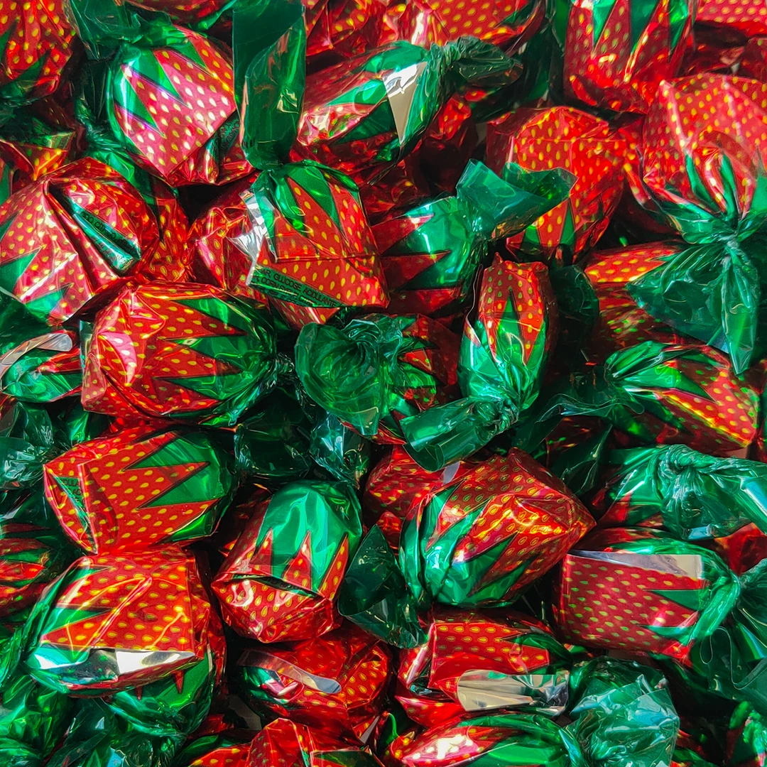 LollyShop Strawberry Candies Wrapped 3 LollyShop Strawberry Candies Wrapped
