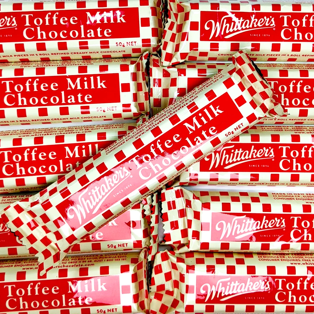 Whittakers Chocolate Toffee Milk Bar 50g 3 Whittakers Chocolate Toffee Milk Bar 50g