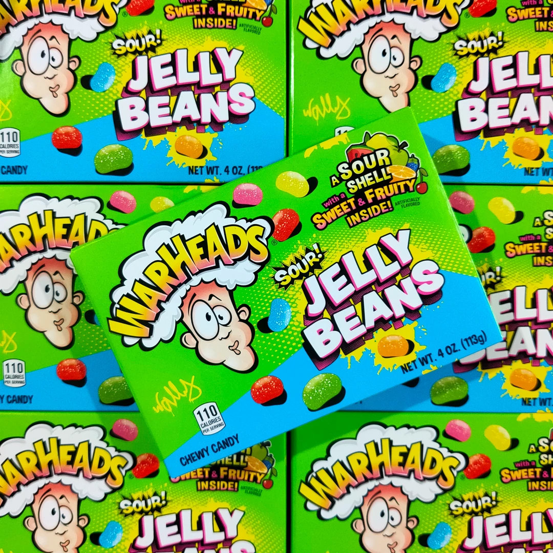 Not Specified Warheads Sour Jelly Beans 113g 3 Not Specified Warheads Sour Jelly Beans 113g