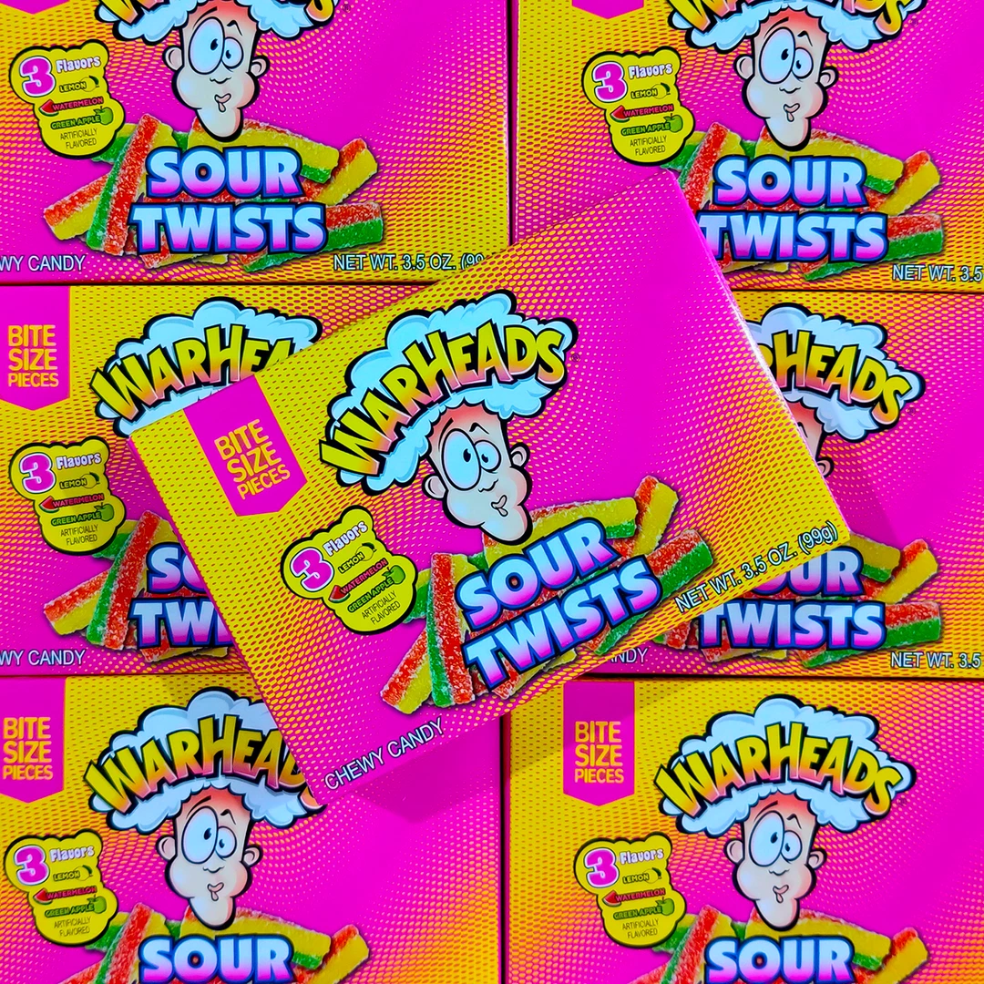 Not Specified Warheads Sour Twists 99g American Candy 3 Not Specified Warheads Sour Twists 99g American Candy